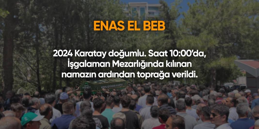 Konya'da bugün vefat edenler | 7 Kasım 2024 8